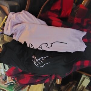 Black and Lavender Graphic Tees